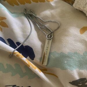 Tiffany and co 1837 bar pendant necklace